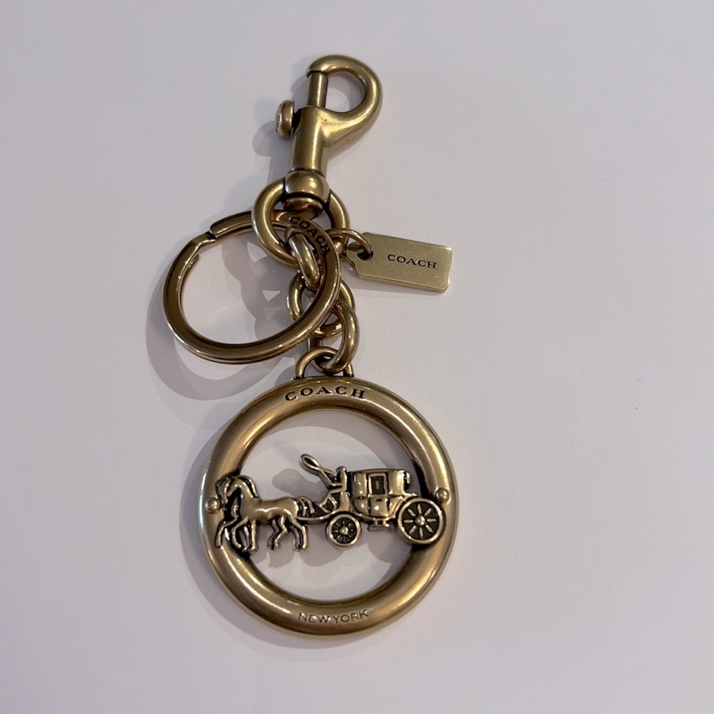 Coach Horse and Carriage Keychain Bag Charm